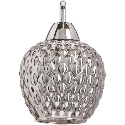Nástenná lampa TOBIAS 1xE27/40W/230V lesklý chróm