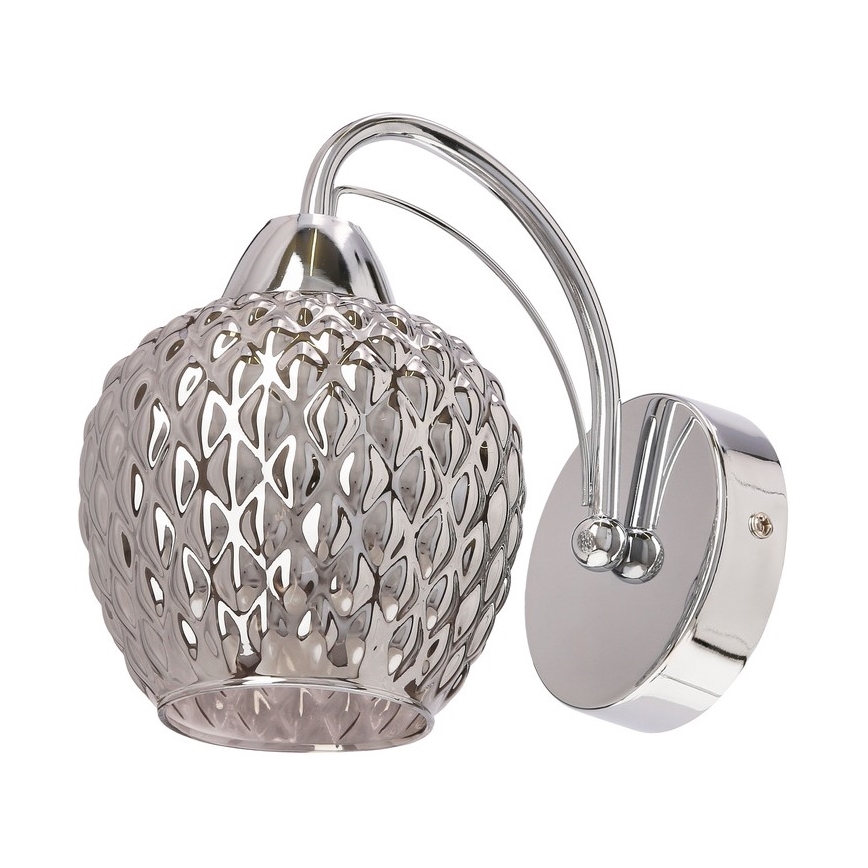 Nástenná lampa TOBIAS 1xE27/40W/230V lesklý chróm