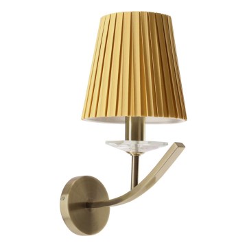 Nástenná lampa VITORIA 1xE14/40W/230V žltá/bronz