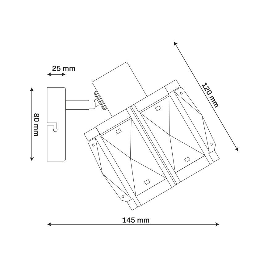 Nástenná lampa ZAHARA 1xE27/10W/230V zlatá