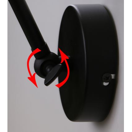 Nástenná lampička FUNDO 1xE27/40W/230V čierna/zlatá