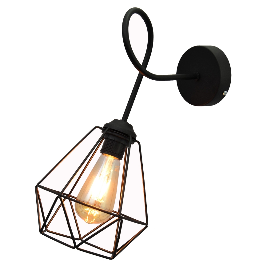 Nástenná lampička KARO 3xE27/15W/230V čierna
