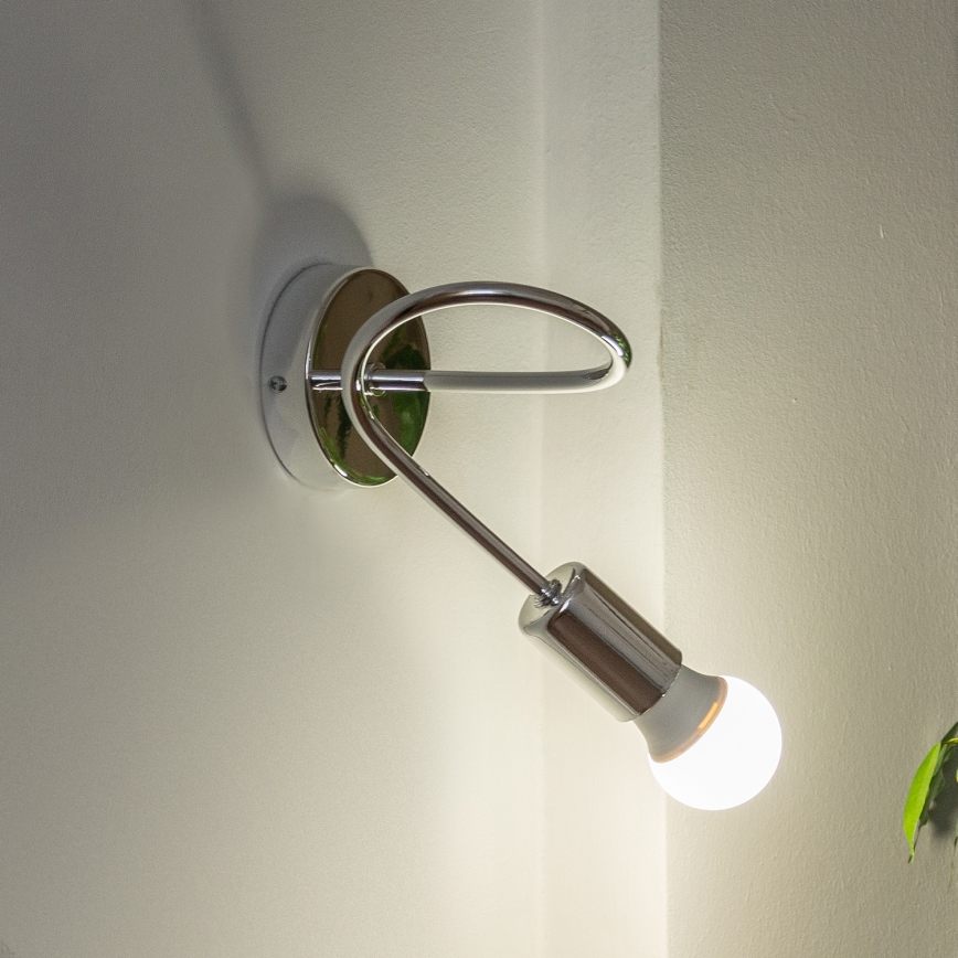 Nástenná lampička OXFORD 1xE27/15W/230V lesklý chróm