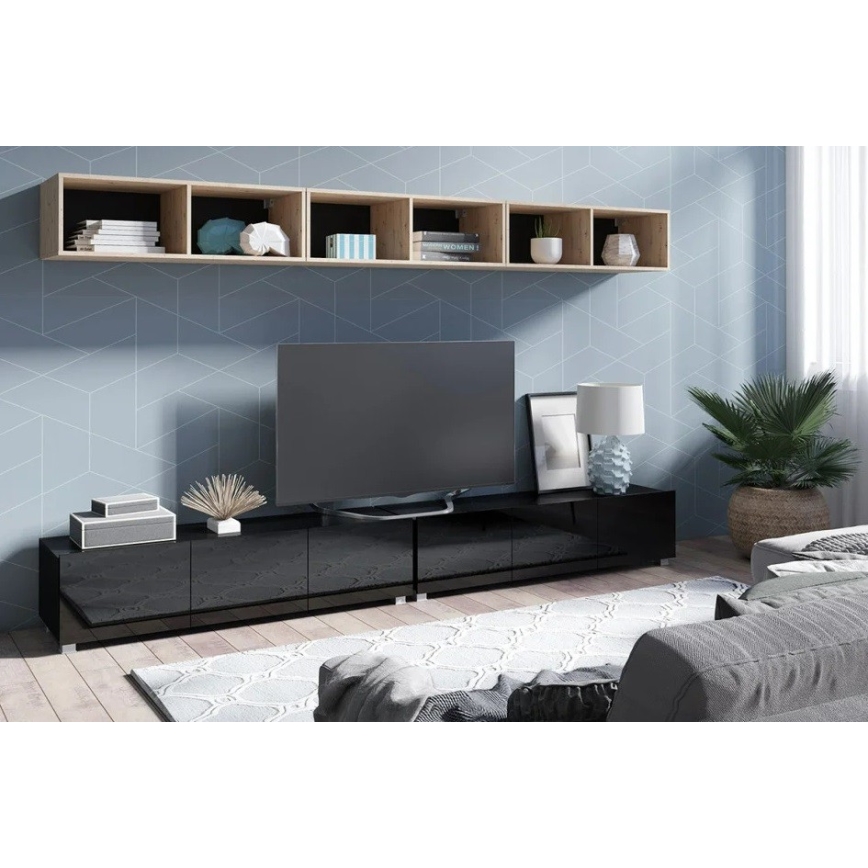 Nástenná polica PAVO 31x100 cm dub artisan