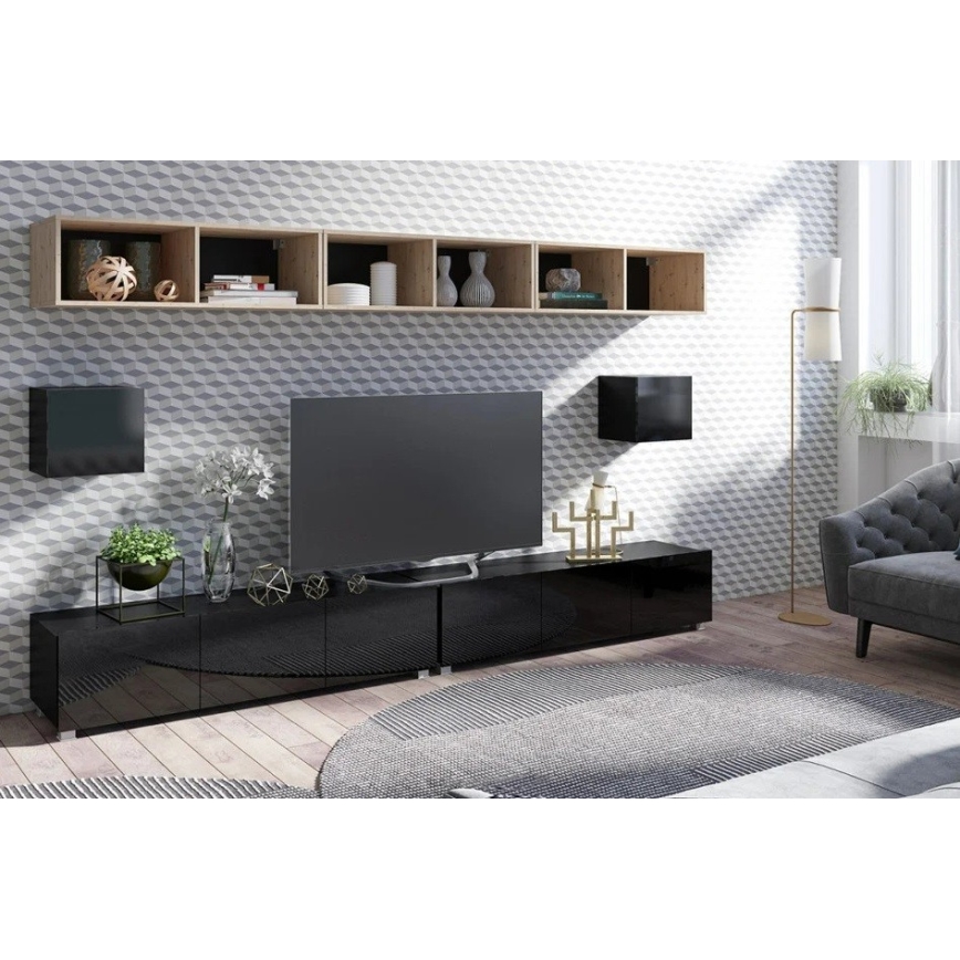 Nástenná polica PAVO 31x100 cm dub artisan