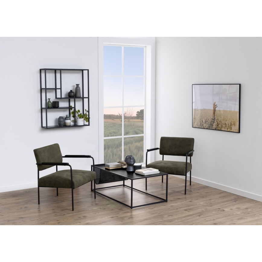 Nástenná polica SARON antracitová