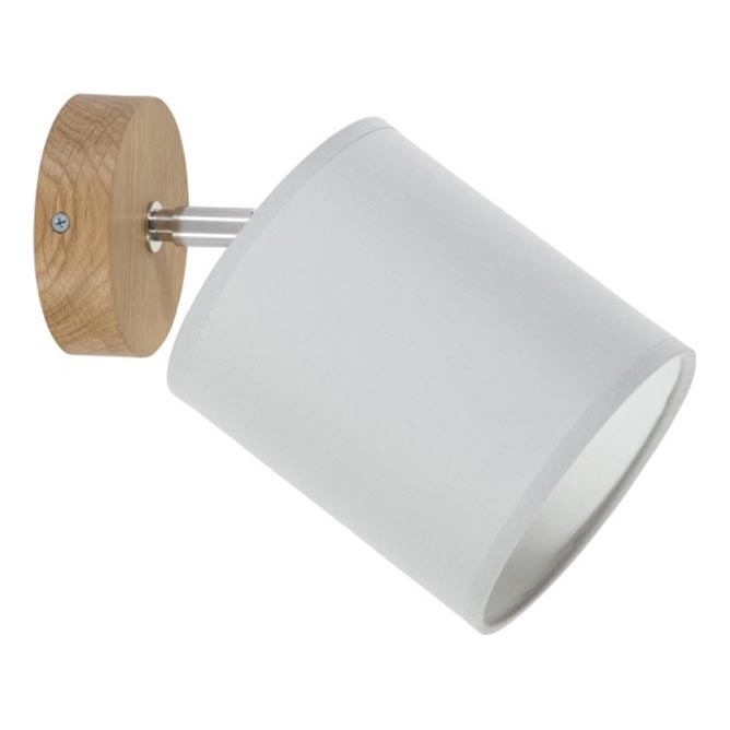 Nástenné bodové svietidlo APRILLIA 1xE27/25W/230V dub sivý