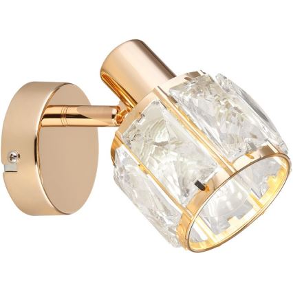 Nástenné bodové svietidlo DUBAI 1xE14/40W/230V rose gold