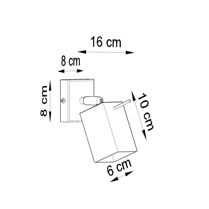 Nástenné bodové svietidlo MERIDA 1xGU10/40W/230V biela