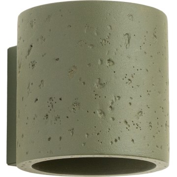 Nástenné bodové svietidlo ORBIS 1xG9/8W/230V betón/zelená