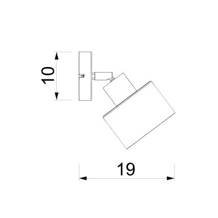 Nástenné bodové svietidlo PARKLA 1xE27/15W/230V čierne