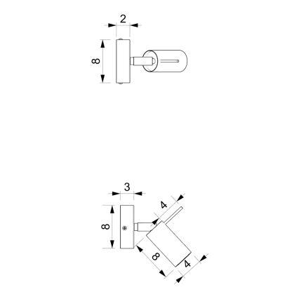 Nástenné bodové svietidlo PRESTON 1xGU10/MR11/40W/230V biela