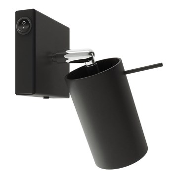 Nástenné bodové svietidlo RING 1xGU10/10W/230V čierna