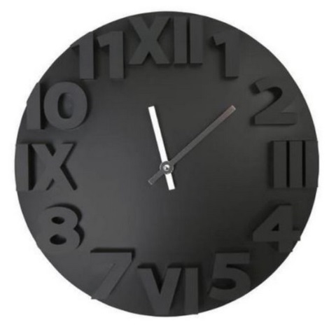 Nástenné hodiny 3D dizajn 1xAA čierna