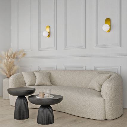 Nástenné svietidlo 1xE27/40W/230V zlaté/biele