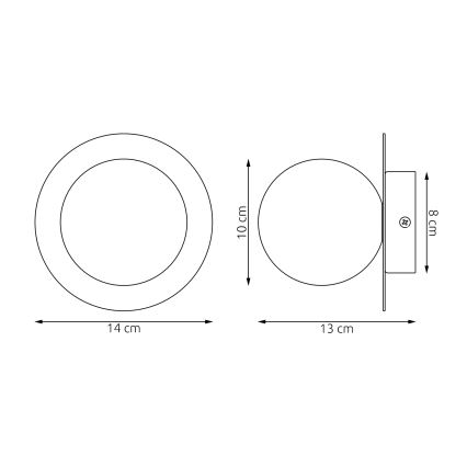 Nástenné svietidlo AMERICANA 1xG9/8W/230V biele