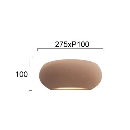Nástenné svietidlo ANITA 1xE27/20W/230V hnedé
