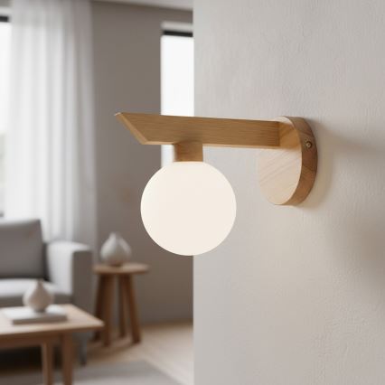 Nástenné svietidlo ANTONIO 1xG9/5W/230V dub/biela