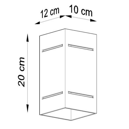 Nástenné svietidlo BLOCCO 1xG9/40W/230V