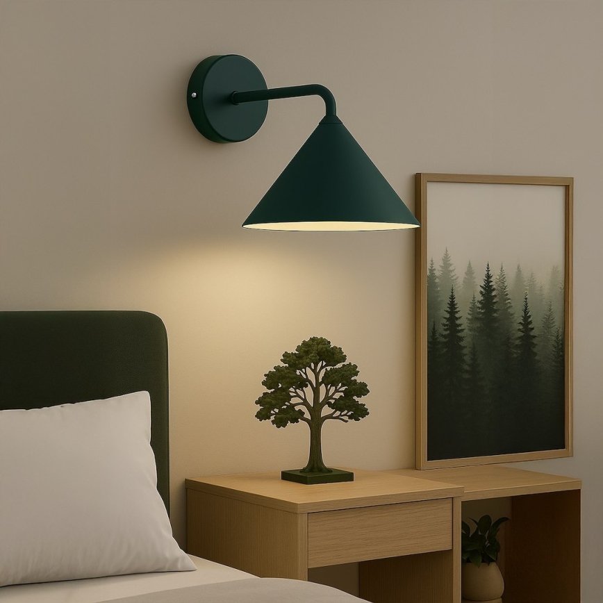 Nástenné svietidlo CAPITAL 1xGX53/15W/230V zelené