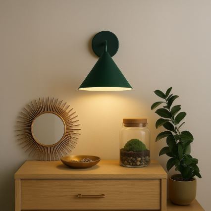 Nástenné svietidlo CAPITAL 1xGX53/15W/230V zelené