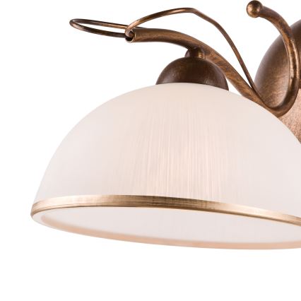 Nástenné svietidlo COBRA 1xE27/60W/230V bronz/patina