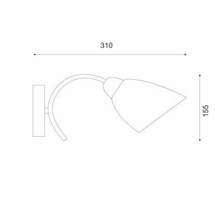 Nástenné svietidlo DONNA 1xE27/60W/230V nikel