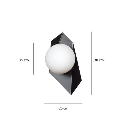 Nástenné svietidlo DRIFTON 1xE14/10W/230V čierna