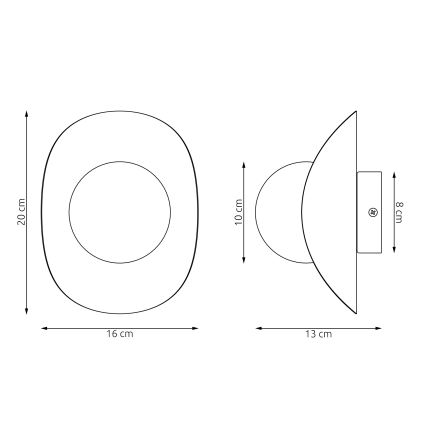 Nástenné svietidlo FIERO 1xG9/8W/230V biele
