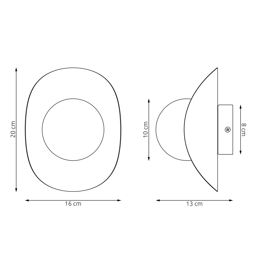 Nástenné svietidlo FIERO 1xG9/8W/230V biele