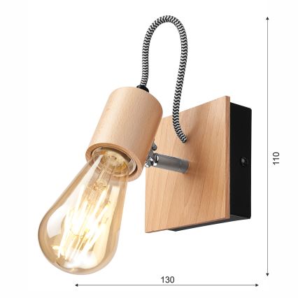 Nástenné svietidlo GUSTAVO 1xE27/60W/230V