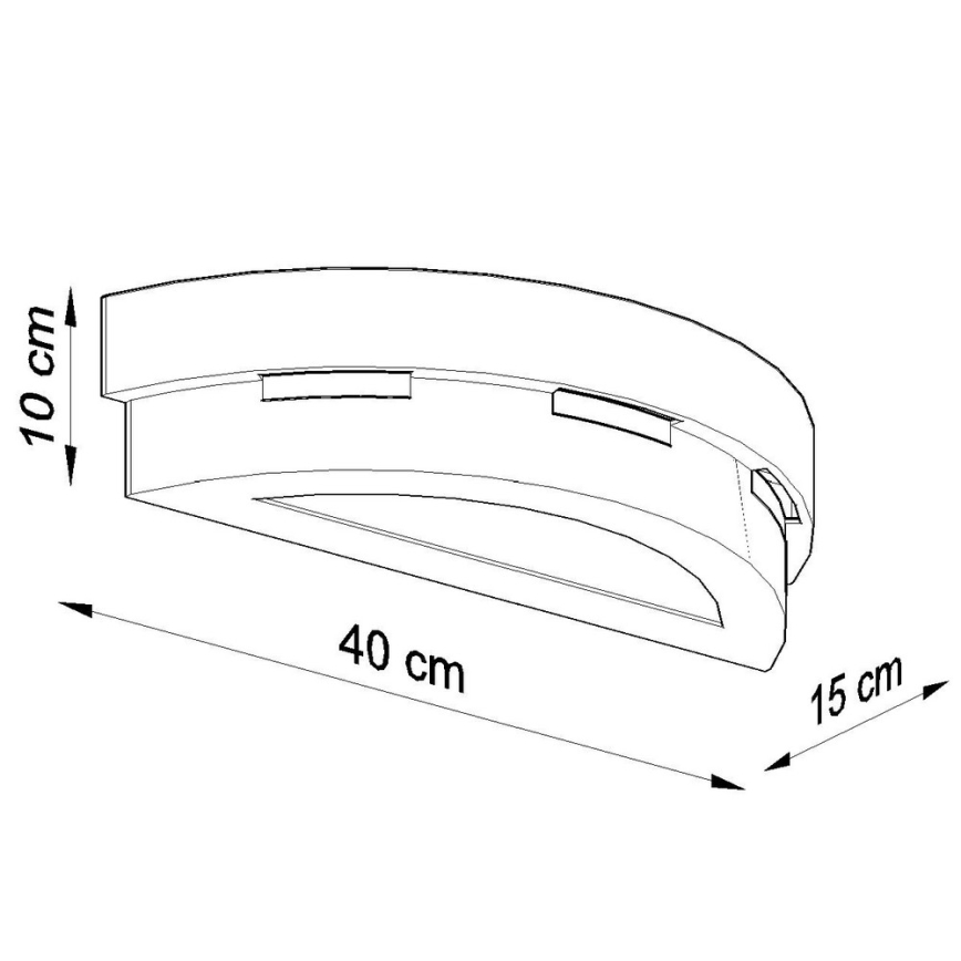 Nástenné svietidlo HELIOS 1xE27/60W/230V biela