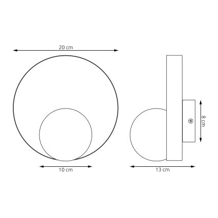 Nástenné svietidlo KIDO 1xG9/8W/230V biela