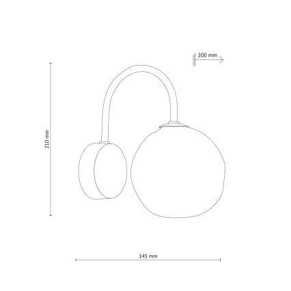 Nástenné svietidlo LAVA 1xG9/8W/230V bronzová/dymová béžová