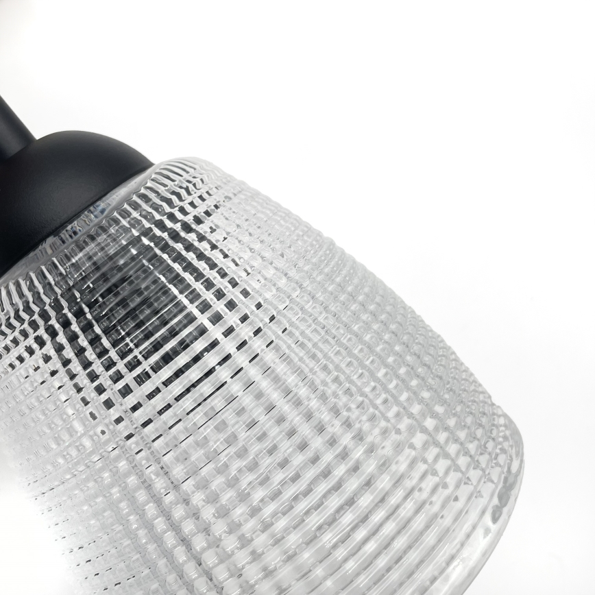 Nástenné svietidlo LEANDRA 1xE27/15W/230V dub/čierna