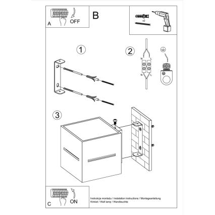 Nástenné svietidlo LOBO 1xG9/40W/230V biela