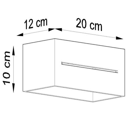 Nástenné svietidlo LOBO 2xG9/40W/230V čierna