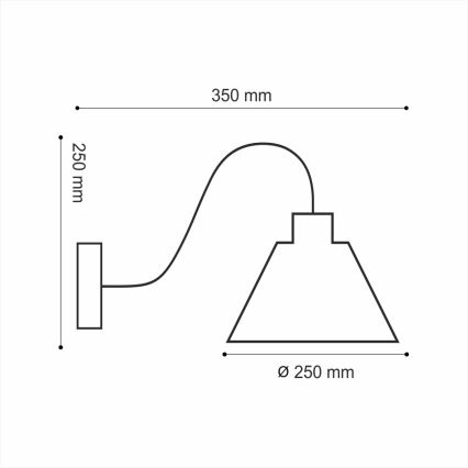 Nástenné svietidlo LOFT 1xE14/40W/230V