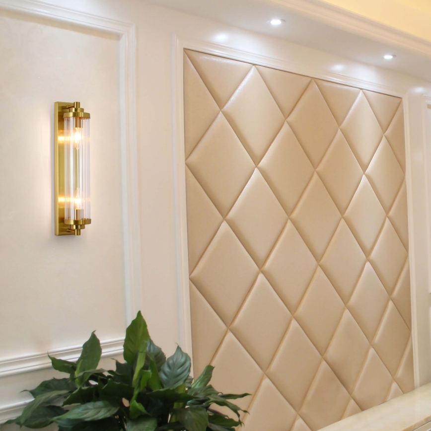 Nástenné svietidlo LORENZO 2xE14/40W/230V zlaté