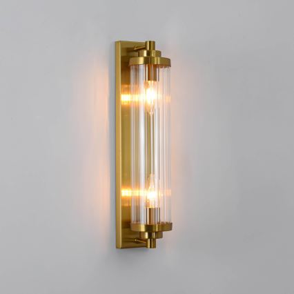 Nástenné svietidlo LORENZO 2xE14/40W/230V zlaté