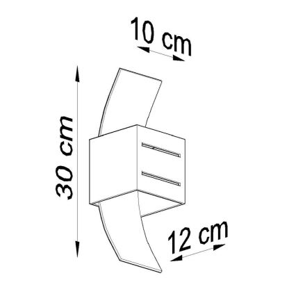 Nástenné svietidlo LORETO 1xG9/40W/230V šedá