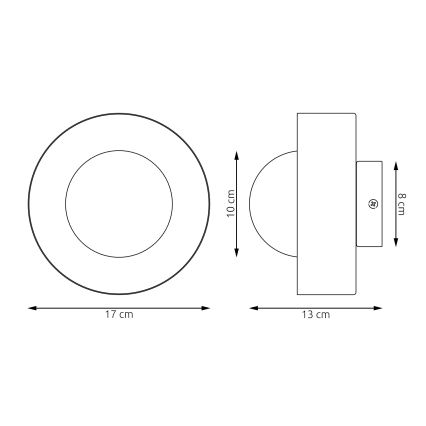 Nástenné svietidlo LULU 1xG9/8W/230V čierne