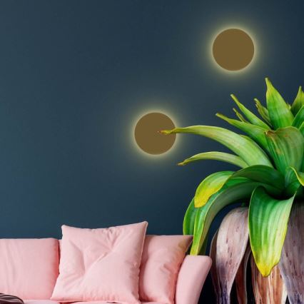 Nástenné svietidlo LUNA 2xG9/8W/230V pr. 20 cm zlaté