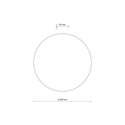 Nástenné svietidlo LUNA 4xG9/8W/230V pr. 40 cm hnedá