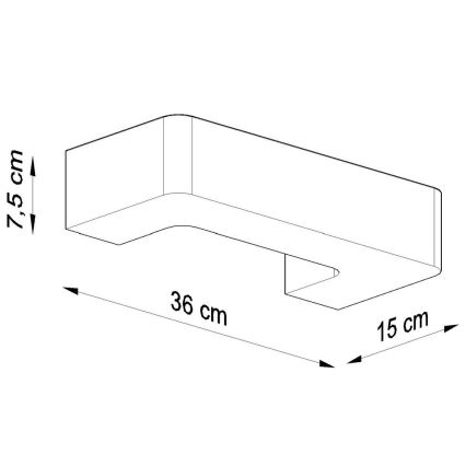 Nástenné svietidloMAGNET 1xE27/60W/230V biela