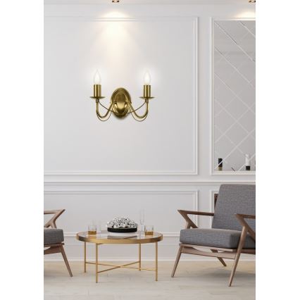 Nástenné svietidlo MUZA 2xE14/40W/230V