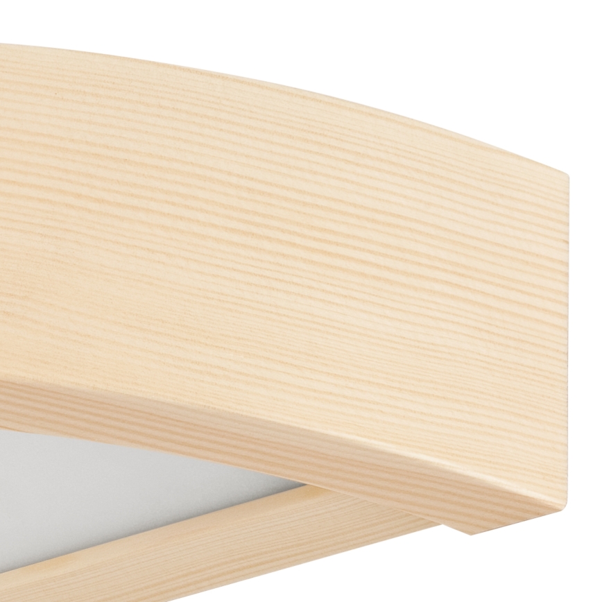 Nástenné svietidlo NATURAL 1xE27/60W/230V borovica/béžová