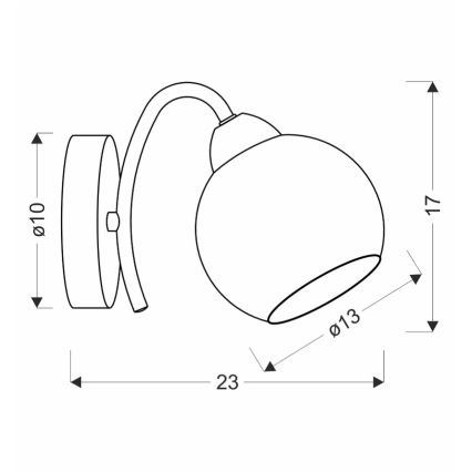 Nástenné svietidlo NESTOR 1xE27/40W/230V mosadz