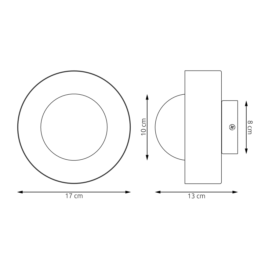 Nástenné svietidlo OZZY 1xG9/8W/230V béžové