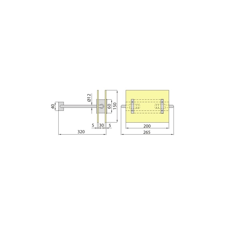 Nástenné svietidlo PALIA R7s/100W/230V